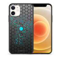 Thumbnail for Θήκη iPhone 12 Mini Hexagonal Geometric από τη Smartfits με σχέδιο στο πίσω μέρος και μαύρο περίβλημα | iPhone 12 Mini Hexagonal Geometric case with colorful back and black bezels