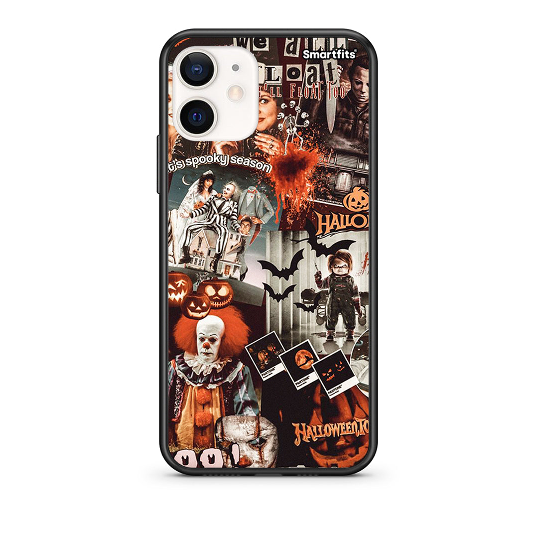 Θήκη iPhone 12 Mini Halloween Spooky Season από τη Smartfits με σχέδιο στο πίσω μέρος και μαύρο περίβλημα | iPhone 12 Mini Halloween Spooky Season case with colorful back and black bezels