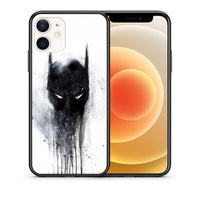 Thumbnail for Θήκη iPhone 12 Mini Paint Bat Hero από τη Smartfits με σχέδιο στο πίσω μέρος και μαύρο περίβλημα | iPhone 12 Mini Paint Bat Hero case with colorful back and black bezels