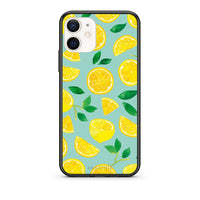Thumbnail for Θήκη iPhone 12 Mini Lemons από τη Smartfits με σχέδιο στο πίσω μέρος και μαύρο περίβλημα | iPhone 12 Mini Lemons case with colorful back and black bezels