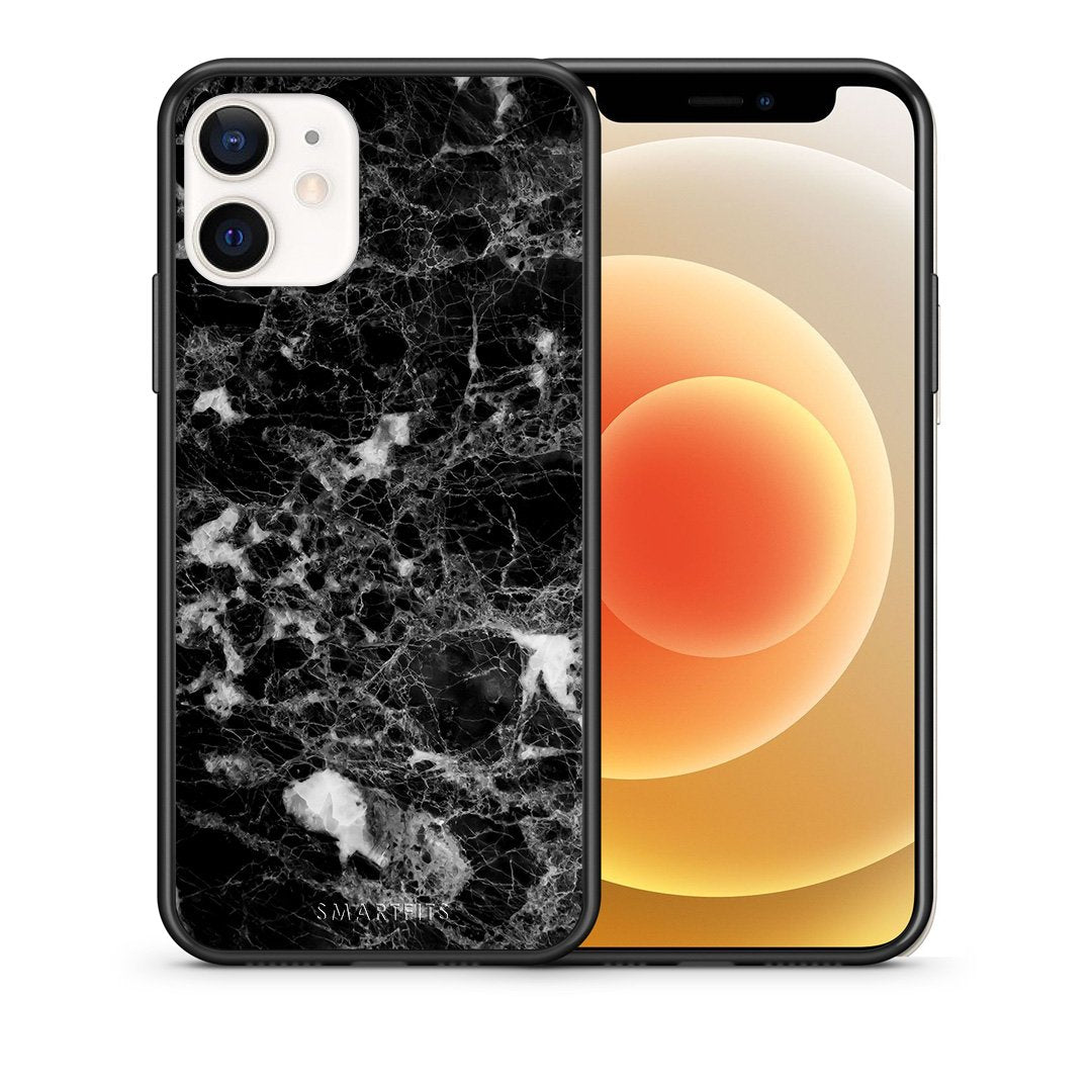 Θήκη iPhone 12 Mini Male Marble από τη Smartfits με σχέδιο στο πίσω μέρος και μαύρο περίβλημα | iPhone 12 Mini Male Marble case with colorful back and black bezels