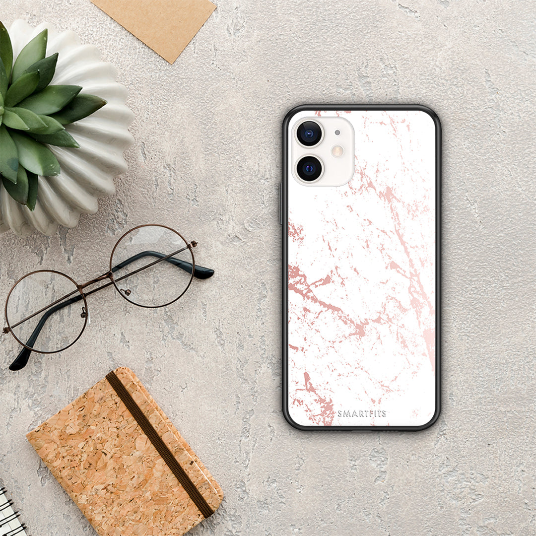 Marble Pink Splash - iPhone 12 Mini case