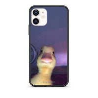 Thumbnail for Θήκη iPhone 12 Mini Meme Duck από τη Smartfits με σχέδιο στο πίσω μέρος και μαύρο περίβλημα | iPhone 12 Mini Meme Duck case with colorful back and black bezels
