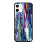 Thumbnail for Θήκη iPhone 12 Mini Winter Paint από τη Smartfits με σχέδιο στο πίσω μέρος και μαύρο περίβλημα | iPhone 12 Mini Winter Paint case with colorful back and black bezels