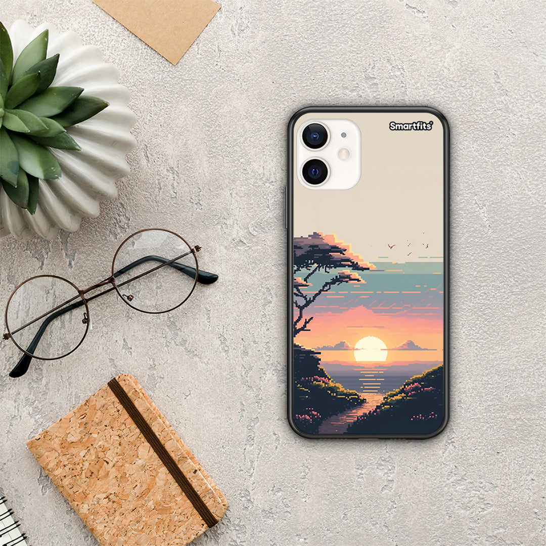 Pixel Sunset - iPhone 12 Mini case