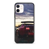 Thumbnail for Θήκη iPhone 12 Mini Racing Supra από τη Smartfits με σχέδιο στο πίσω μέρος και μαύρο περίβλημα | iPhone 12 Mini Racing Supra case with colorful back and black bezels