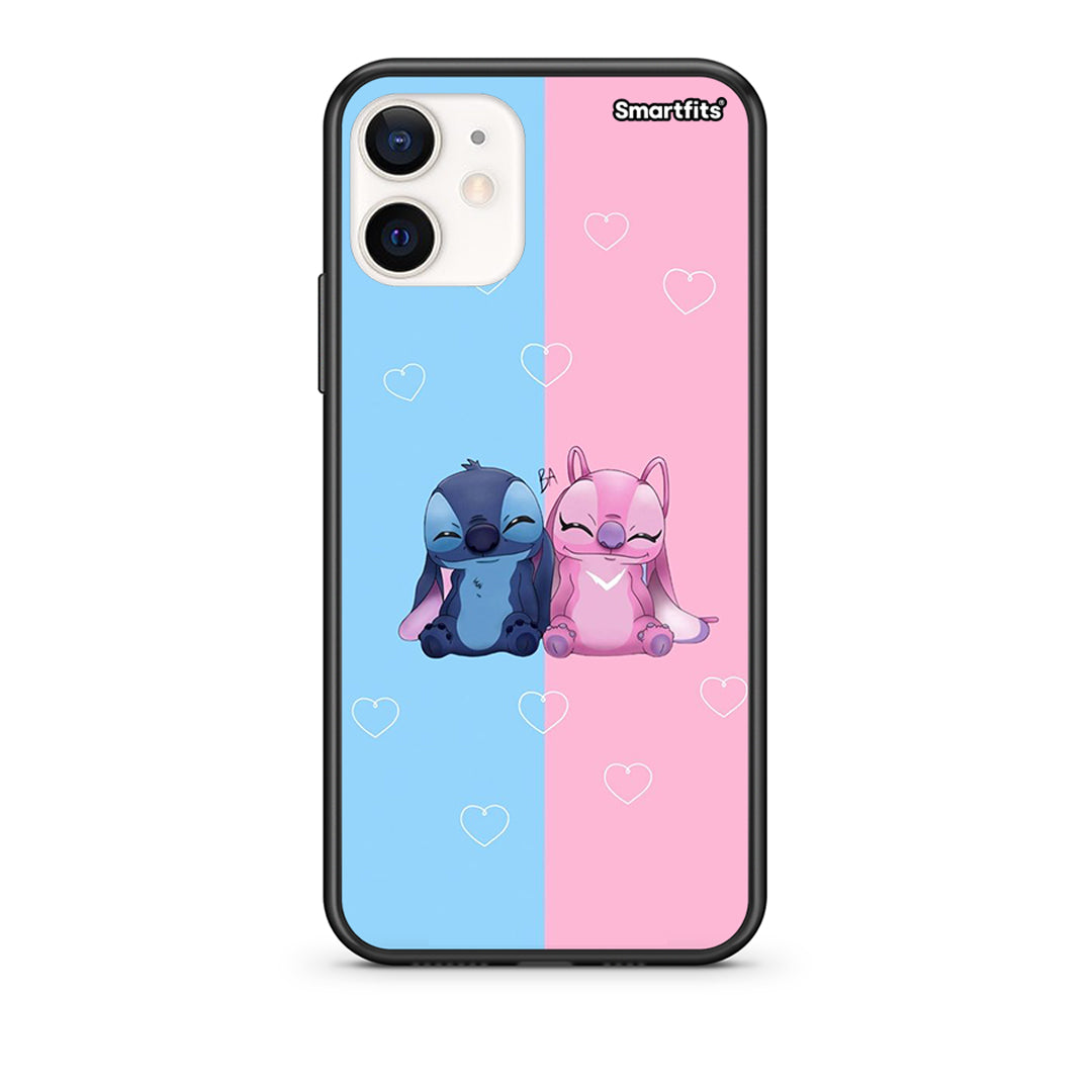 Θήκη iPhone 12 Mini Stitch And Angel από τη Smartfits με σχέδιο στο πίσω μέρος και μαύρο περίβλημα | iPhone 12 Mini Stitch And Angel case with colorful back and black bezels