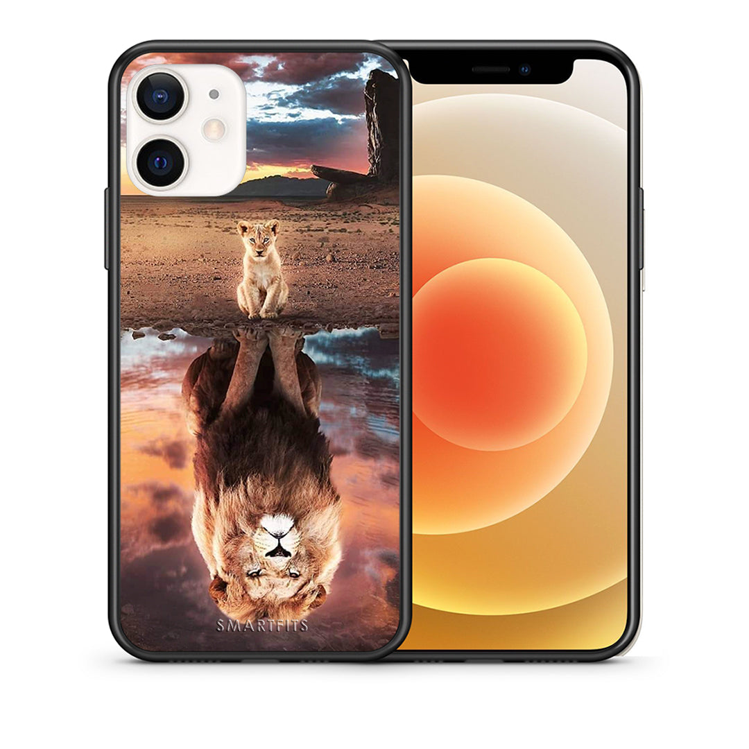 Θήκη Αγίου Βαλεντίνου iPhone 12 Mini Sunset Dreams από τη Smartfits με σχέδιο στο πίσω μέρος και μαύρο περίβλημα | iPhone 12 Mini Sunset Dreams case with colorful back and black bezels