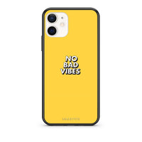 Thumbnail for Θήκη iPhone 12 Mini Vibes Text από τη Smartfits με σχέδιο στο πίσω μέρος και μαύρο περίβλημα | iPhone 12 Mini Vibes Text case with colorful back and black bezels