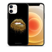 Thumbnail for Θήκη iPhone 12 Mini Golden Valentine από τη Smartfits με σχέδιο στο πίσω μέρος και μαύρο περίβλημα | iPhone 12 Mini Golden Valentine case with colorful back and black bezels