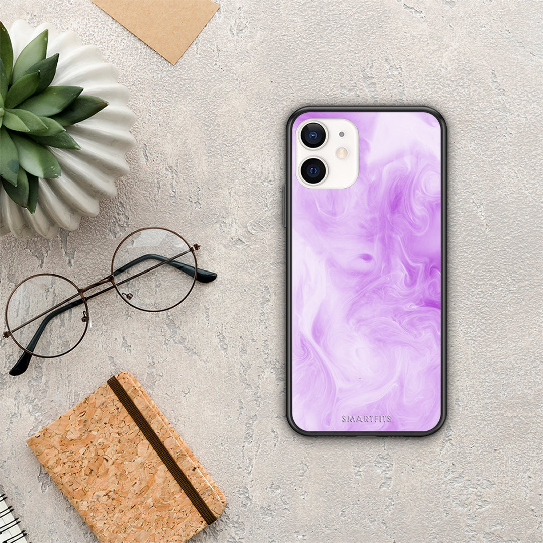 Watercolor Lavender - iPhone 12 Mini θήκη