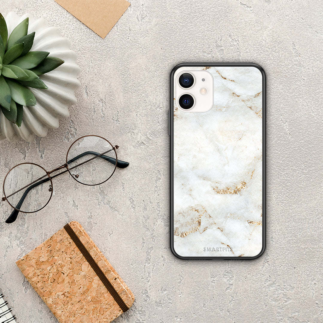White Gold Marble - iPhone 12 Mini case
