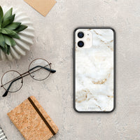 Thumbnail for White Gold Marble - iPhone 12 Mini case