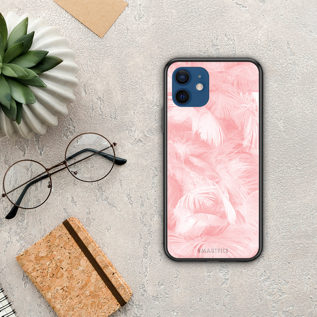 Boho Pink Feather - iPhone 12 Pro case