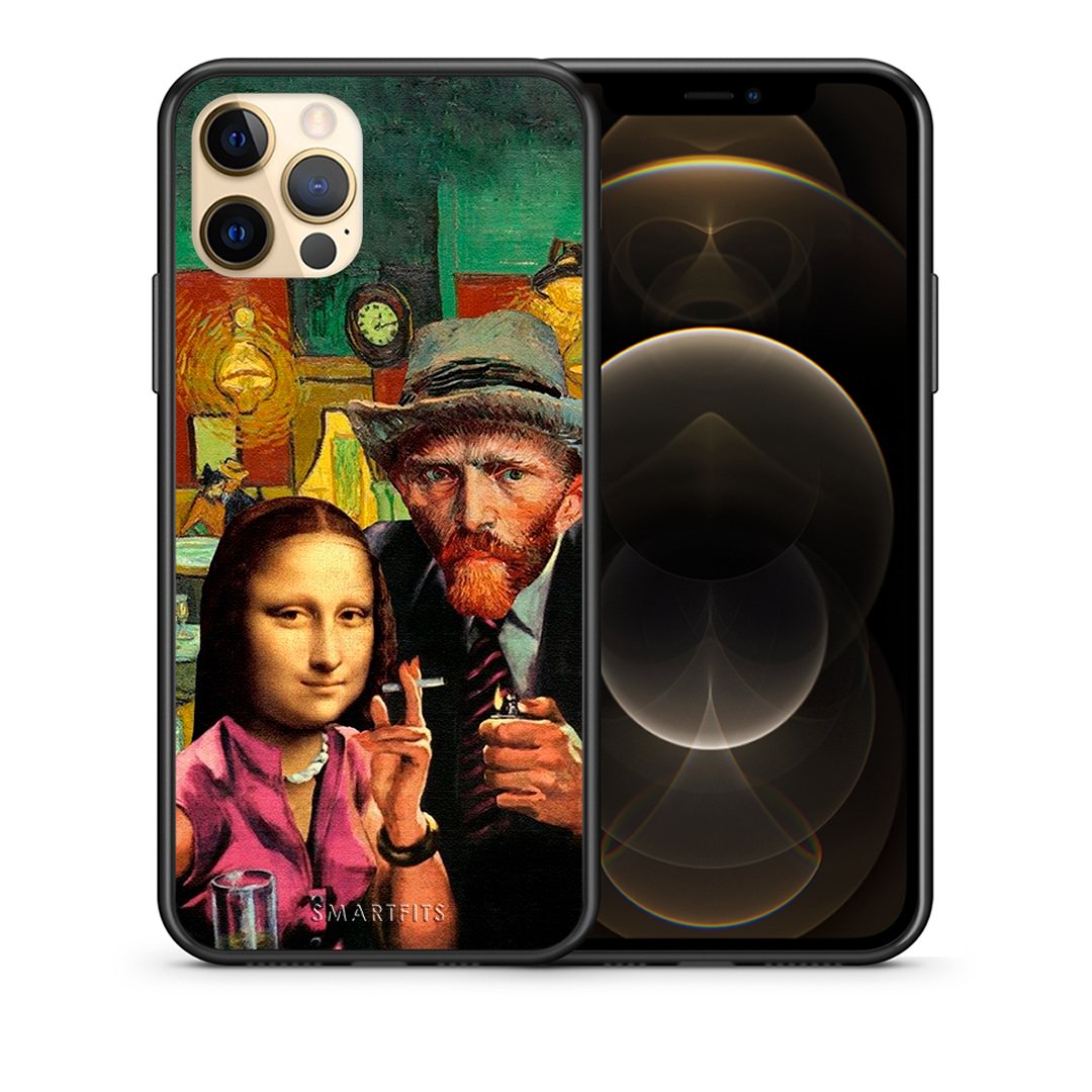 Θήκη iPhone 12 Funny Art από τη Smartfits με σχέδιο στο πίσω μέρος και μαύρο περίβλημα | iPhone 12 Funny Art case with colorful back and black bezels