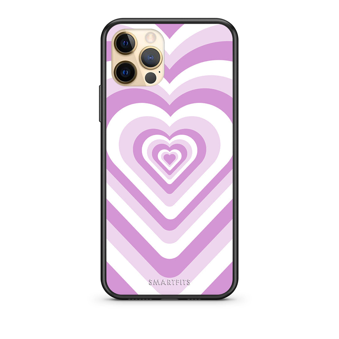 Lilac Hearts - iPhone 12 Pro case