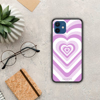Thumbnail for Lilac Hearts - iPhone 12 case