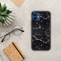 Thumbnail for Marble Black Rosegold - iPhone 12 case