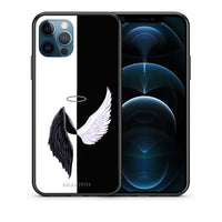 Thumbnail for Θήκη iPhone 12 Pro Max Angels Demons από τη Smartfits με σχέδιο στο πίσω μέρος και μαύρο περίβλημα | iPhone 12 Pro Max Angels Demons case with colorful back and black bezels
