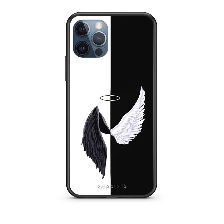 iPhone 12 Pro Max Angels Demons θήκη από τη Smartfits με σχέδιο στο πίσω μέρος και μαύρο περίβλημα | Smartphone case with colorful back and black bezels by Smartfits
