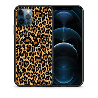 Thumbnail for Θήκη iPhone 12 Pro Max Leopard Animal από τη Smartfits με σχέδιο στο πίσω μέρος και μαύρο περίβλημα | iPhone 12 Pro Max Leopard Animal case with colorful back and black bezels