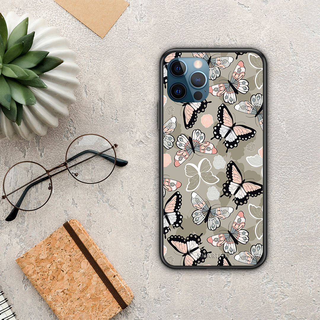 Boho Butterflies - iPhone 12 Pro Max case