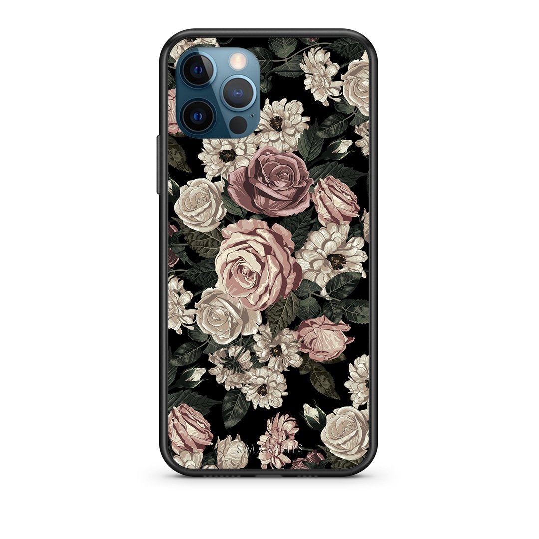 4 - iPhone 12 Pro Max Wild Roses Flower case, cover, bumper