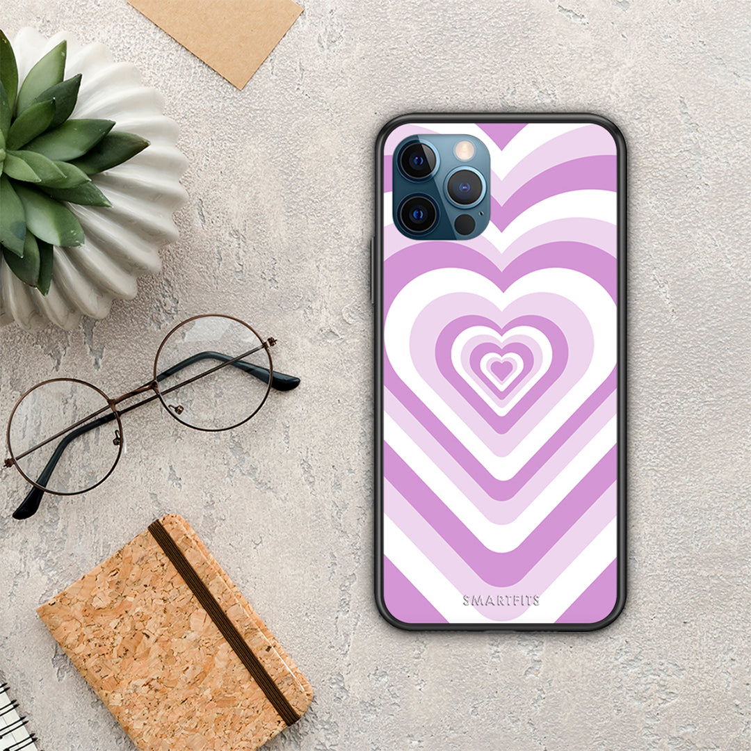 Lilac Hearts - iPhone 12 Pro Max case