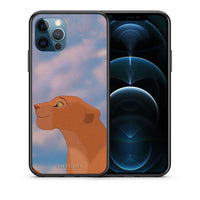 Thumbnail for Θήκη Αγίου Βαλεντίνου iPhone 12 Pro Max Lion Love 2 από τη Smartfits με σχέδιο στο πίσω μέρος και μαύρο περίβλημα | iPhone 12 Pro Max Lion Love 2 case with colorful back and black bezels