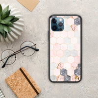 Thumbnail for Marble Hexagon Pink - iPhone 12 Pro Max case