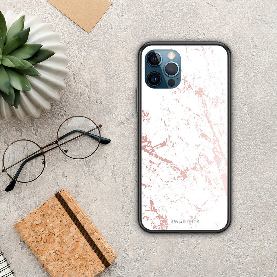 Marble Pink Splash - iPhone 12 Pro Max case