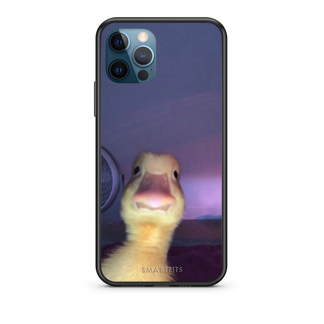 iPhone 12 Pro Max Meme Duck θήκη από τη Smartfits με σχέδιο στο πίσω μέρος και μαύρο περίβλημα | Smartphone case with colorful back and black bezels by Smartfits