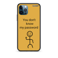 Thumbnail for iPhone 12 Pro Max My Password Θήκη από τη Smartfits με σχέδιο στο πίσω μέρος και μαύρο περίβλημα | Smartphone case with colorful back and black bezels by Smartfits