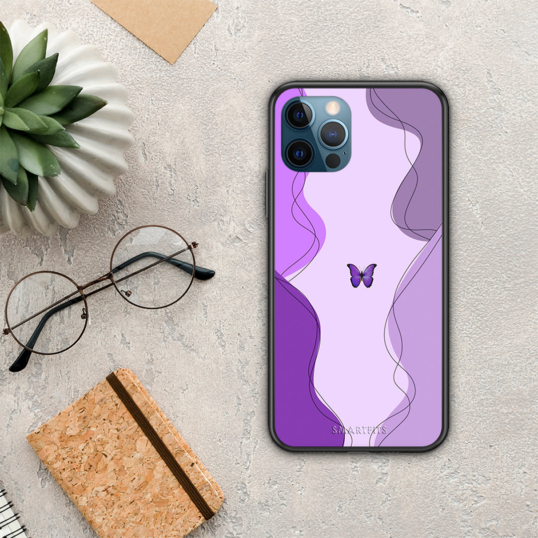 Purple Mariposa - iPhone 12 Pro Max case