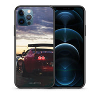 Thumbnail for Θήκη iPhone 12 Pro Max Racing Supra από τη Smartfits με σχέδιο στο πίσω μέρος και μαύρο περίβλημα | iPhone 12 Pro Max Racing Supra case with colorful back and black bezels