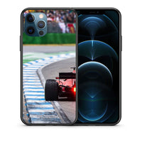 Thumbnail for Θήκη iPhone 12 Pro Max Racing Vibes από τη Smartfits με σχέδιο στο πίσω μέρος και μαύρο περίβλημα | iPhone 12 Pro Max Racing Vibes case with colorful back and black bezels