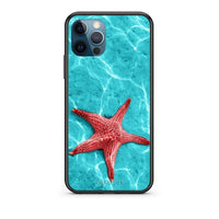 Thumbnail for iPhone 12 Pro Max Red Starfish Θήκη από τη Smartfits με σχέδιο στο πίσω μέρος και μαύρο περίβλημα | Smartphone case with colorful back and black bezels by Smartfits