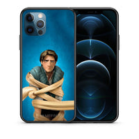 Thumbnail for Θήκη Αγίου Βαλεντίνου iPhone 12 Pro Max Tangled 1 από τη Smartfits με σχέδιο στο πίσω μέρος και μαύρο περίβλημα | iPhone 12 Pro Max Tangled 1 case with colorful back and black bezels