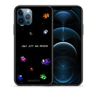 Thumbnail for Θήκη iPhone 12 Pro Max AFK Text από τη Smartfits με σχέδιο στο πίσω μέρος και μαύρο περίβλημα | iPhone 12 Pro Max AFK Text case with colorful back and black bezels
