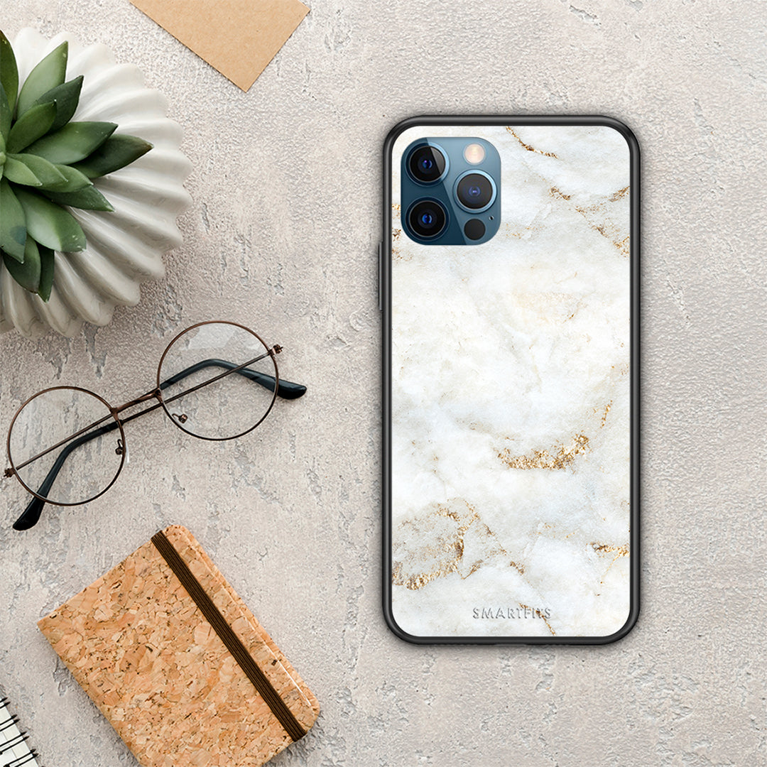 White Gold Marble - iPhone 12 Pro Max case