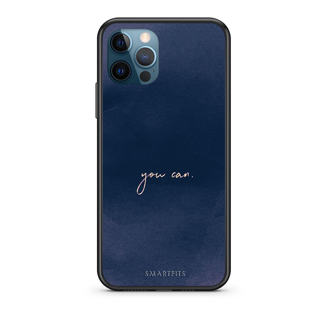 iPhone 12 Pro Max You Can θήκη από τη Smartfits με σχέδιο στο πίσω μέρος και μαύρο περίβλημα | Smartphone case with colorful back and black bezels by Smartfits