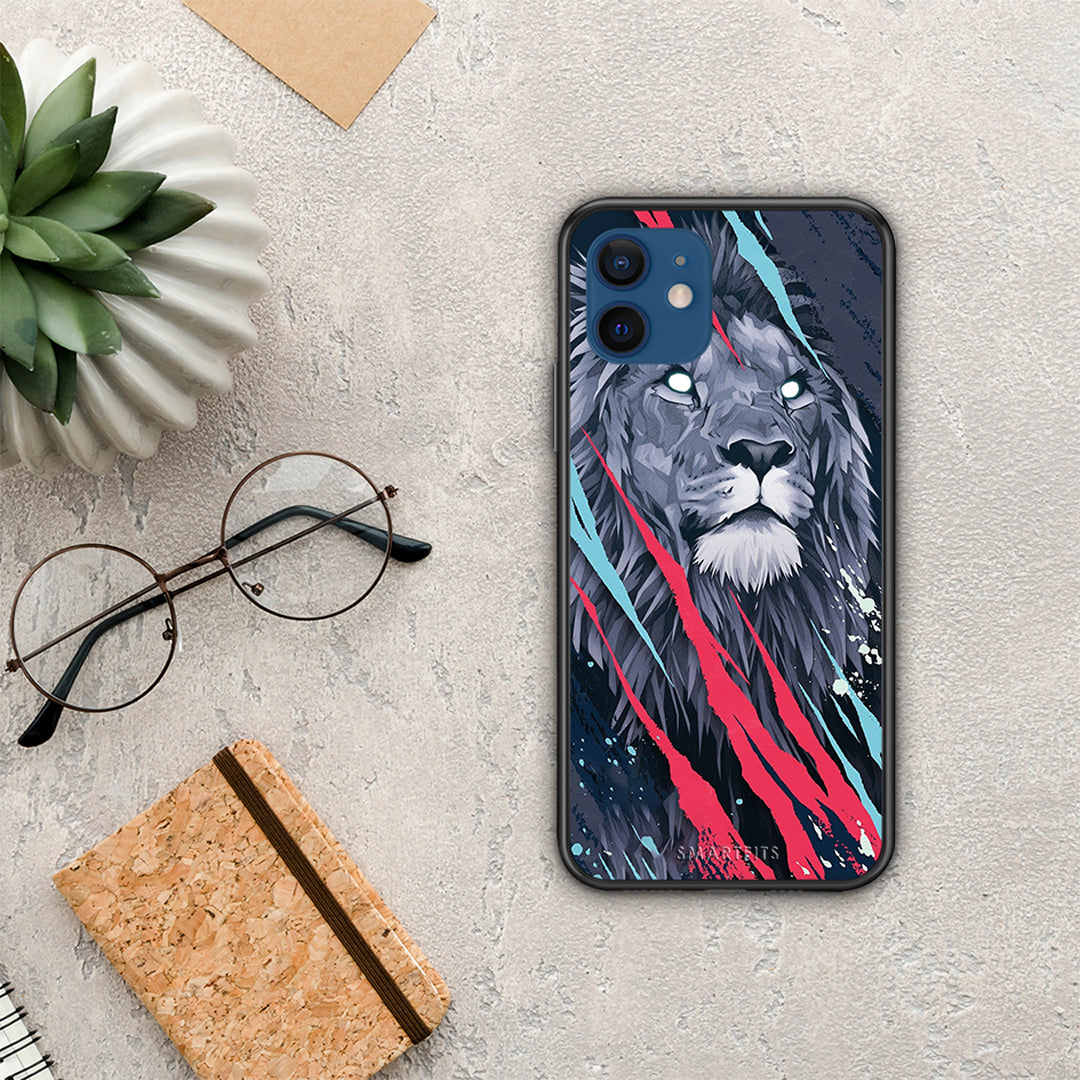 PopArt Lion Designer - iPhone 12 case