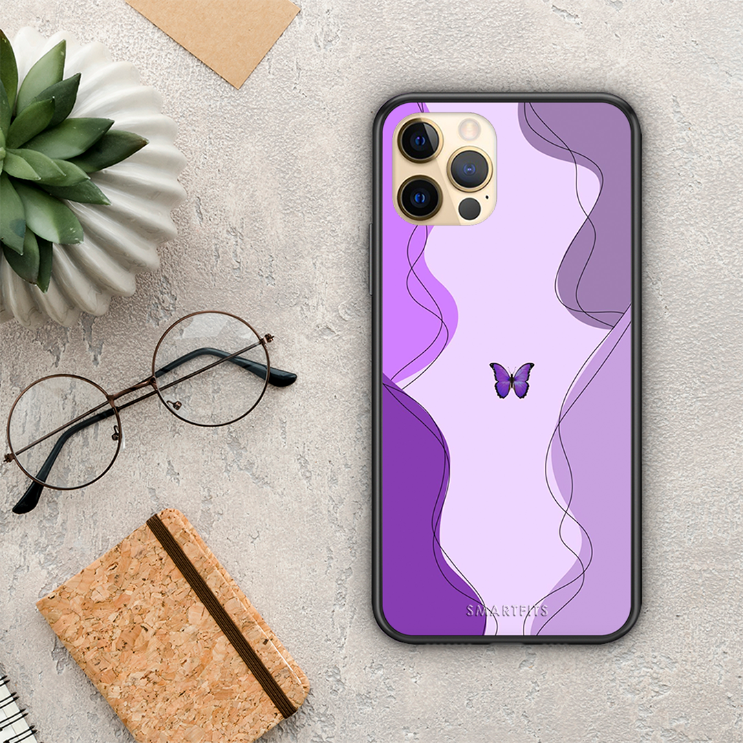 Purple Mariposa - iPhone 12 case
