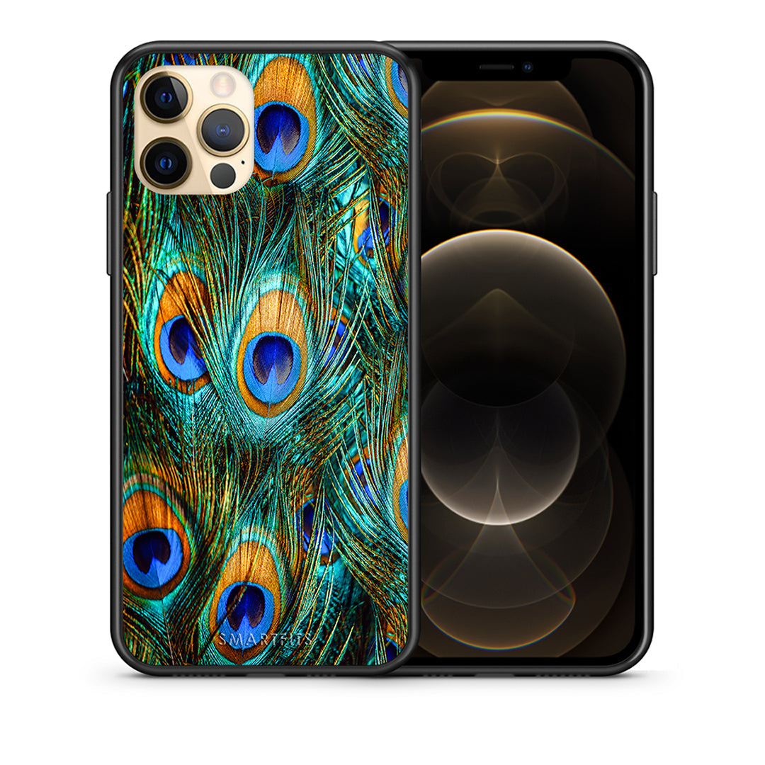 Real Peacock Feathers - iPhone 12 case