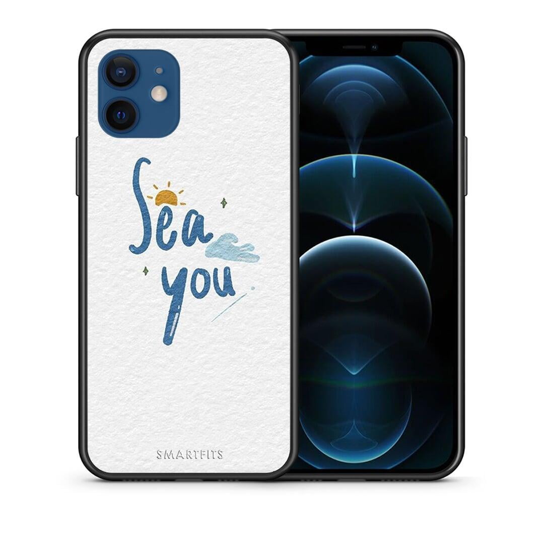 Θήκη iPhone 12 Pro Sea You από τη Smartfits με σχέδιο στο πίσω μέρος και μαύρο περίβλημα | iPhone 12 Pro Sea You case with colorful back and black bezels