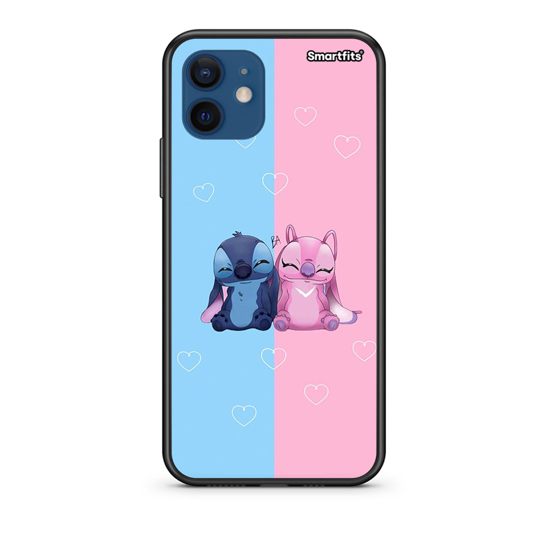 Θήκη iPhone 12 Stitch And Angel από τη Smartfits με σχέδιο στο πίσω μέρος και μαύρο περίβλημα | iPhone 12 Stitch And Angel case with colorful back and black bezels