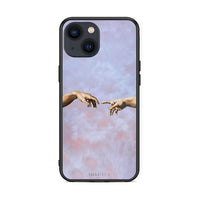 Thumbnail for iPhone 13 Mini Adam Hand θήκη από τη Smartfits με σχέδιο στο πίσω μέρος και μαύρο περίβλημα | Smartphone case with colorful back and black bezels by Smartfits