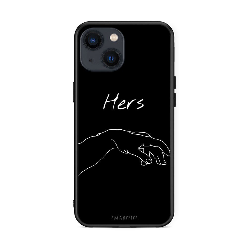 iPhone 13 Aeshetic Love 1 Θήκη Αγίου Βαλεντίνου από τη Smartfits με σχέδιο στο πίσω μέρος και μαύρο περίβλημα | Smartphone case with colorful back and black bezels by Smartfits