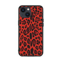 Thumbnail for 4 - iPhone 13 Red Leopard Animal case, cover, bumper