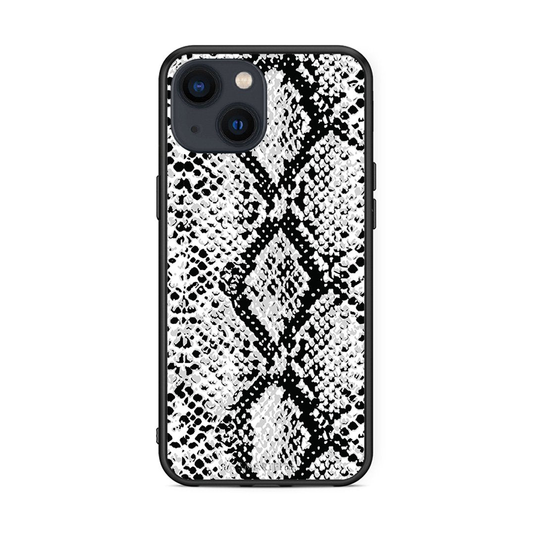 24 - iPhone 13 White Snake Animal case, cover, bumper